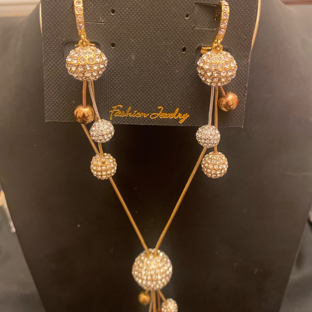 Gold and Silver Dazzling Earrings